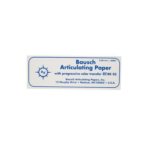 Bausch BK05 Arti-Check Articulating Paper Strips Blue .008 Bausch BK05 Arti-Check Articulating Paper Strips Blue .008